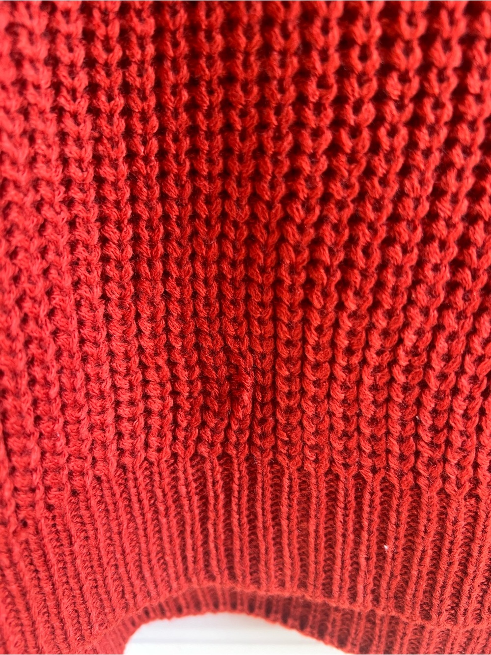 Le Lis Red Turtleneck Fringe Knit Sweater - Picture 5 of 10